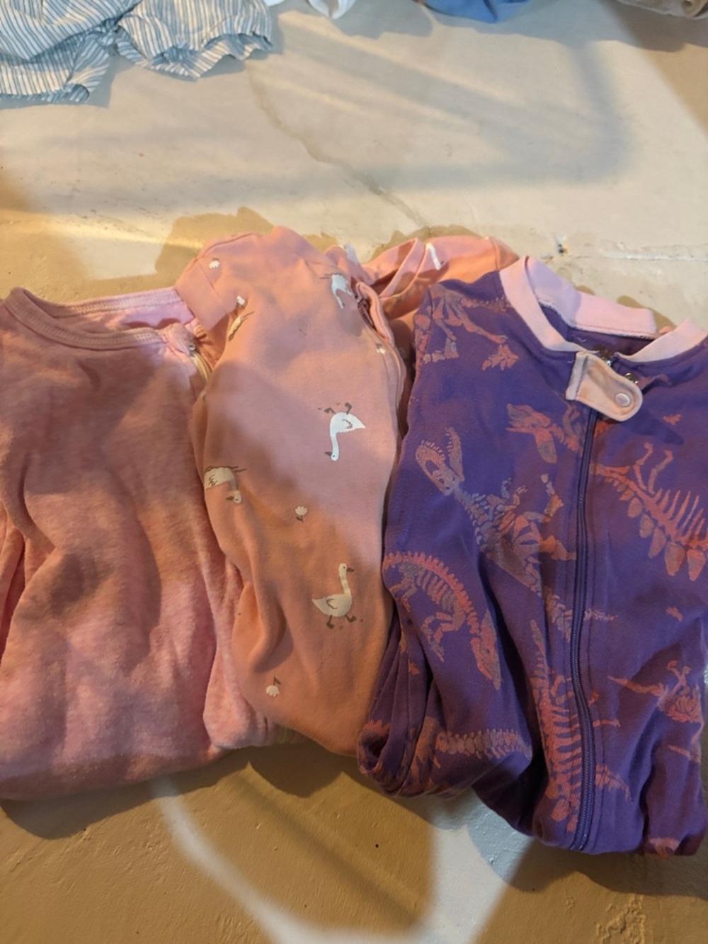 Set of 3, 12 month sleepers